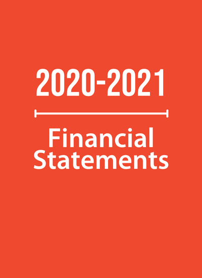 Financial Report Cover 2020-2021 | Veterinarians Without Borders