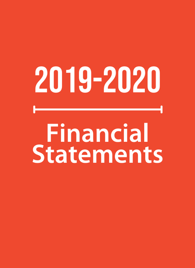 Financial Report Cover 2019-2020 | Veterinarians Without Borders