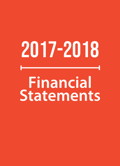 Financial Report Cover 2017-2018 | Veterinarians Without Borders