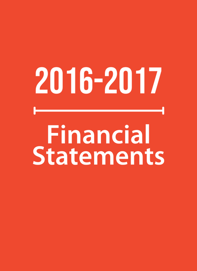 Financial Report Cover 2016-2017 | Veterinarians Without Borders