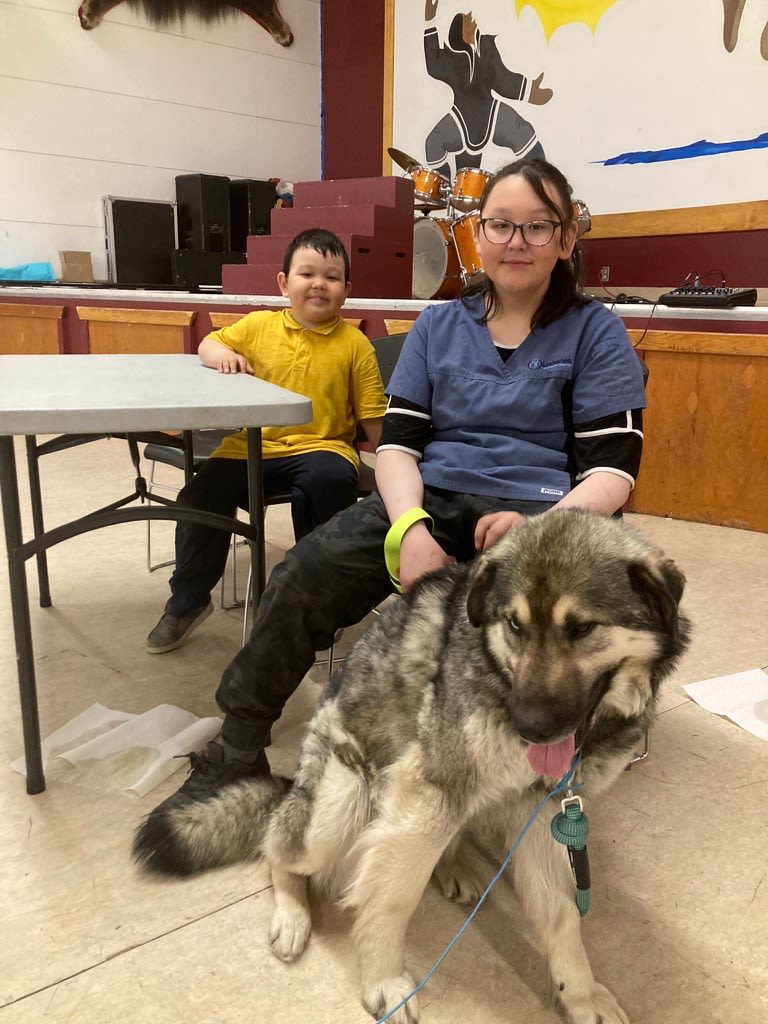 Natasha, first aid recipient, in Kugluktuk