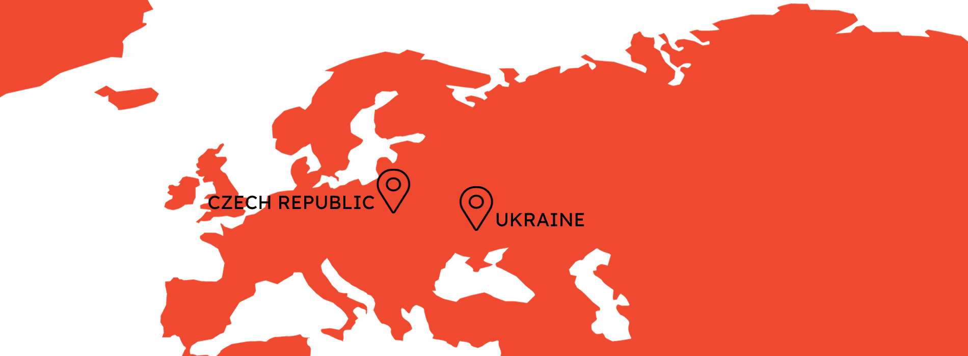 Map of VWB's work in Europe